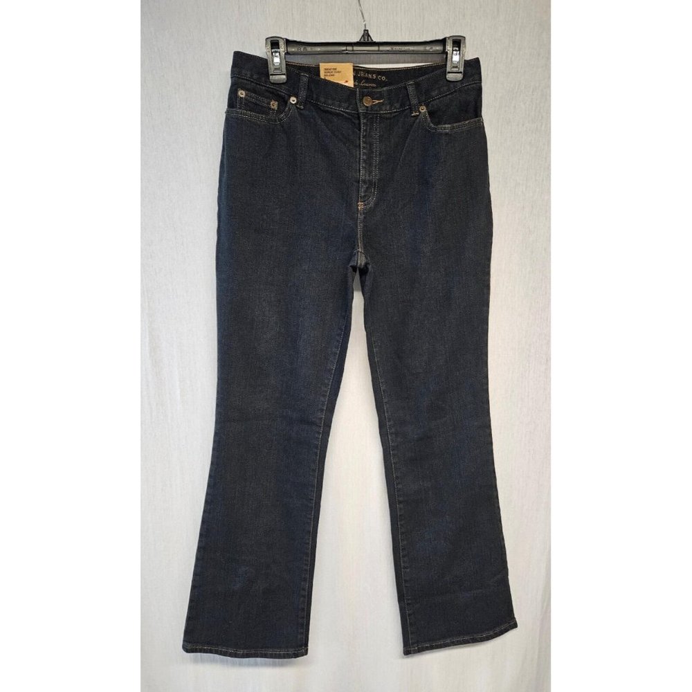 Lauren Ralph Lauren Classic Bootcut Stretch Midnight Overdy Dark Wash Jeans 6
